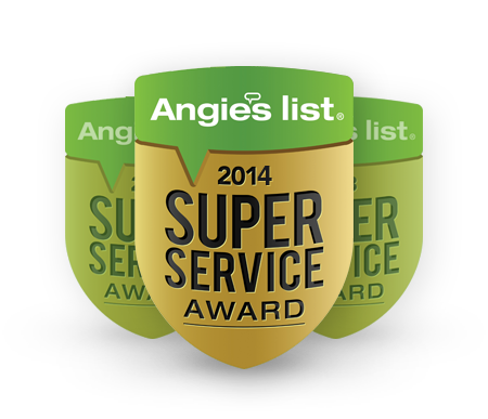 Raker Appliance Repair has been awarded the Angie's List Super Service Award